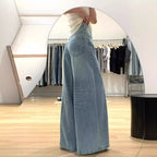 Women's Wide-leg Jeans High Waist Loose And Slimming