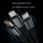 Three-in-one Mobile Phone With Light 6A Super Fast Charge Data Cable