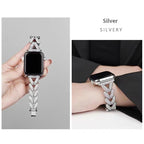 V-shaped Metal Diamond-embedded Exquisite Strap