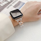 Single Bracelet Colorblock Metal Clear Glacier Strap