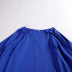 V-neck Lantern Sleeve Loose Long Sleeve Shirt