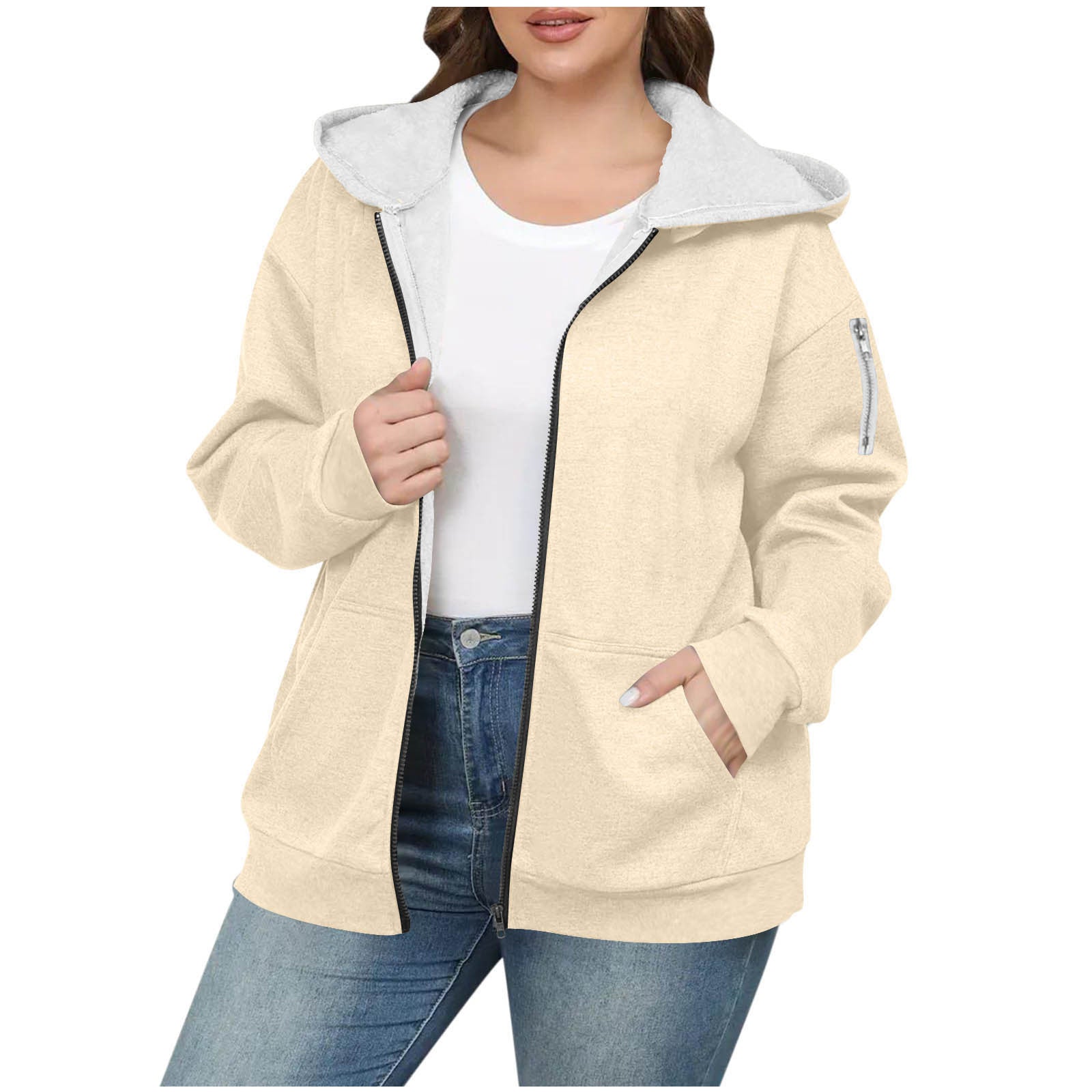 Thickened Hooded Warm Sweater Long Sleeve Loose