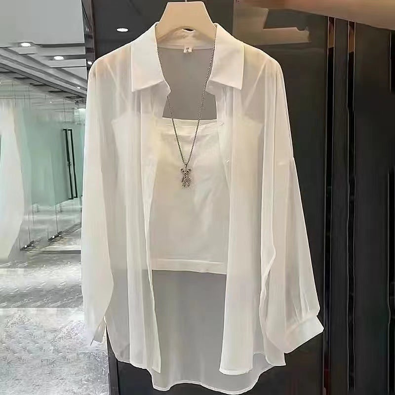 Loose All-match Fashionable Mid-length Shirt Thin Sun Protection Clothing For Women