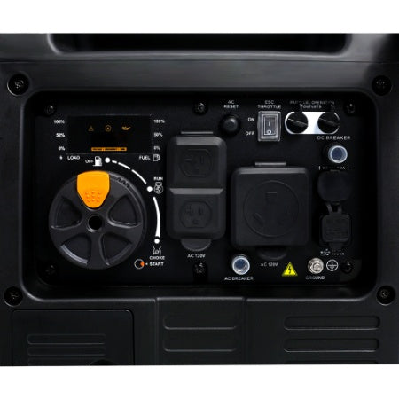 Super Quiet Inverter Generator 4500w Portable Generator Electric Start, Foldable Handle With Wheel,212cc 4 Stroke CARB EPA Compliant