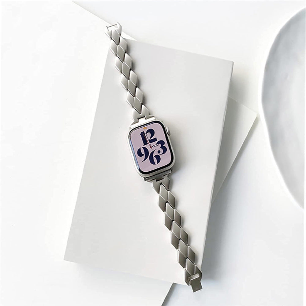 Metal Chain Steel Band Diamond Strap